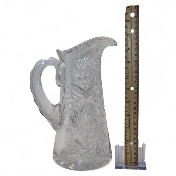 Vintage Waterford Crystal Water Pitcher With Intricate Cut Glass Design - Picture 6 of 6